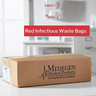McKesson 03-4550-Ultra-TUFF Infectious Waste Bag, 7-10 gal (CS/250)