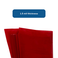 McKesson 03-5042 Biohazard Waste Bag, Red, 1 to 3 gal Capacity, 1.5 mil (BX/50)