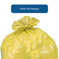 McKesson 03-5145-SURE-SEAL Chemotherapy Linen Bag, 40-45 gal (CS/100)