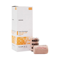 McKesson 053-McKesson Hook & Loop Closure Elastic Bandage, 3 Inch x 5 Yard, Compression Bandage (BX)