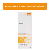 McKesson 054 Hook & Loop Closure Elastic Bandage, 4 in x 5 yd (CS/50)