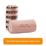McKesson 054 Hook & Loop Closure Elastic Bandage, 4 in x 5 yd (CS/50)
