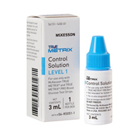 McKesson TRUE METRIX McKesson 06-R5051-1 TRUE METRIX Glucose Control Solution, 3 mL, Glucose Meter Controls (CS/24)