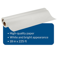 McKesson 100-McKesson Smooth Table Paper, 18 Inch x 225 Foot, White, Table Paper (CS)