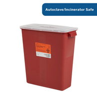 McKesson 101-8710 Prevent Multi-purpose Sharps Container, 3 gal, 13-1/2 x 12-1/2 x 6 in, Receptacles (EA/1)