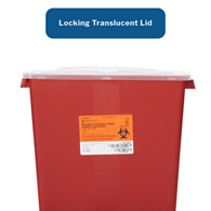 McKesson 101-8710 Prevent Multi-purpose Sharps Container, 3 gal, 13-1/2 x 12-1/2 x 6 in, Receptacles (EA/1)