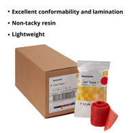 McKesson 115-2R-McKesson Red Cast Tape, 2 Inch x 4 Yard, Cast & Splint Bandages & Tapes (BX)