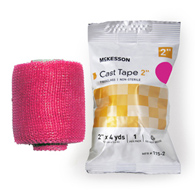 McKesson 115-2X-McKesson Pink Cast Tape, 2 Inch x 4 Yard, Cast & Splint Bandages & Tapes (BX)