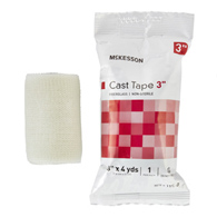 McKesson 115-3-McKesson White Cast Tape, 3 Inch x 4 Yard, Cast & Splint Bandages & Tapes (BX)