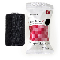 McKesson 115-3A-McKesson Black Cast Tape, 3 Inch x 4 Yard, Cast & Splint Bandages & Tapes (BX)