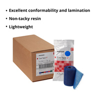 McKesson 115-3B-McKesson Blue Cast Tape, 3 Inch x 4 Yard, Cast & Splint Bandages & Tapes (BX)