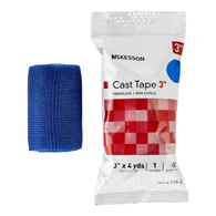 McKesson 115-3B-McKesson Blue Cast Tape, 3 Inch x 4 Yard, Cast & Splint Bandages & Tapes (BX)