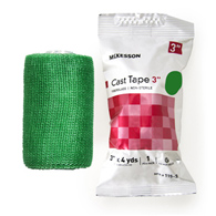 McKesson 115-3G-McKesson Green Cast Tape, 3 Inch x 4 Yard, Cast & Splint Bandages & Tapes (BX)