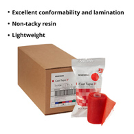 McKesson 115-3R-McKesson Red Cast Tape, 3 Inch x 4 Yard, Cast & Splint Bandages & Tapes (BX)