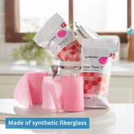 McKesson 115-3X-McKesson Pink Cast Tape, 3 Inch x 4 Yard, Cast & Splint Bandages & Tapes (BX)