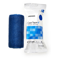 McKesson 115-4B-McKesson Blue Cast Tape, 4 Inch x 4 Yard, Cast & Splint Bandages & Tapes (BX)