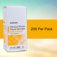 McKesson 12442000 Medi-Pak Non-Sterile Gauze Sponge-200/Pack