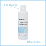 McKesson 137-5720-McKesson Ostomy Appliance Deodorant, 8 oz. Squeeze Bottle, Ostomy Accessories (CS)