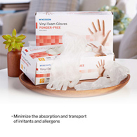 McKesson 14-112 Vinyl Exam Glove, Extra Small (CS/10)