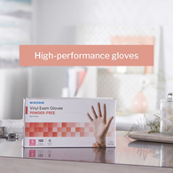 McKesson 14-114 Vinyl Exam Glove, Small (CS/1000)