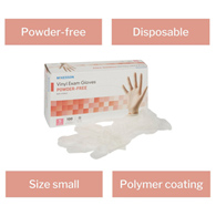 McKesson 14-114 Vinyl Exam Glove, Small (CS/1000)