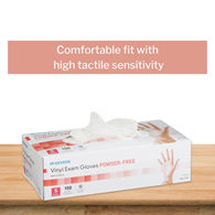 McKesson 14-114 Vinyl Exam Glove, Small (CS/1000)