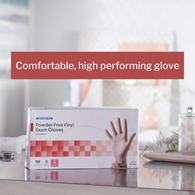 McKesson 14-134 Vinyl Exam Glove, Small (BX/150)