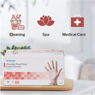 McKesson 14-134 Vinyl Exam Glove, Small (CS/1500)