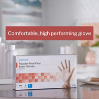 McKesson 14-138 Vinyl Exam Glove, Large (BX/150)