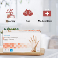 McKesson 14-138 Vinyl Exam Glove, Large (CS/1500)