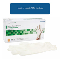 McKesson Confiderm McKesson 14-1380 Confiderm Latex Exam Glove, Extra Small, Ivory, Medical Gloves (CS/1000)