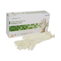 McKesson Confiderm McKesson 14-1380 Confiderm Latex Exam Glove, Extra Small, Ivory, Medical Gloves (CS/1000)