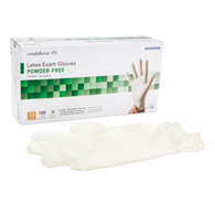 McKesson Confiderm McKesson 14-1380 Confiderm Latex Exam Glove, Extra Small, Ivory, Medical Gloves (CS/1000)