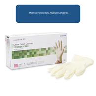 McKesson Confiderm McKesson 14-1381 Confiderm Latex Exam Glove, Small, Ivory, Medical Gloves (BX/100)