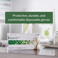 McKesson Confiderm McKesson 14-1384 Confiderm Latex Exam Glove, Extra Large, Ivory, Medical Gloves (BX/100)