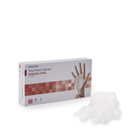 McKesson Confiderm McKesson 14-164 Confiderm Vinyl Exam Glove, Small, Clear, Medical Gloves (CS/1000)