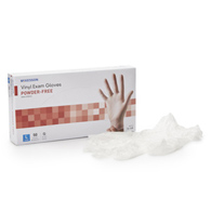 McKesson Confiderm McKesson 14-168 Confiderm Vinyl Exam Glove, Large, Clear, Medical Gloves (CS/1000)