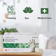 McKesson Confiderm McKesson 14-314 Confiderm Latex Exam Glove, Small, Ivory (CS/1000)