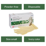 McKesson Confiderm McKesson 14-314 Confiderm Latex Exam Glove, Small, Ivory (CS/1000)