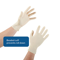 McKesson Confiderm McKesson 14-316 Confiderm Latex Exam Glove, Medium, Ivory (CS/1000)