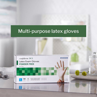 McKesson 14-318 Medi-Pak Powder Free Latex Exam Glove- LARGE 100/BX