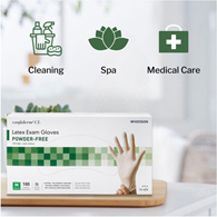 McKesson Confiderm McKesson 14-426 Confiderm Latex Exam Glove, Medium, Ivory (CS/1000)