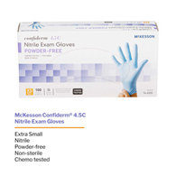 McKesson 14-652C Confiderm Latex Free Exam Glove-Extra Small-1000/Case