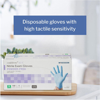 McKesson 14-656C Confiderm Latex Free Exam Glove-Medium-100/Box