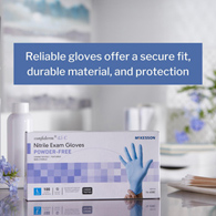 McKesson 14-658C Confiderm Latex Free Exam Glove-Large-100/Box