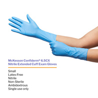 McKesson 14-674C Confiderm Latex Free Exam Glove-1000/Case