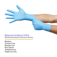 McKesson 14-676C Confiderm Latex Free Exam Glove-100/Box