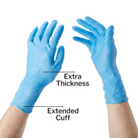 McKesson 14-678C Confiderm Latex Free Exam Glove-1000/Case
