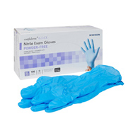 McKesson Confiderm 6.5CX McKesson 14-680C Confiderm 6.5CX Nitrile Extended Cuff Length Exam Glove, Extra (CS/1000)