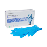 McKesson Confiderm 3.8 McKesson 14-686 Confiderm 3.8 Nitrile Exam Glove, Medium, Blue, Medical Gloves (BX/100)